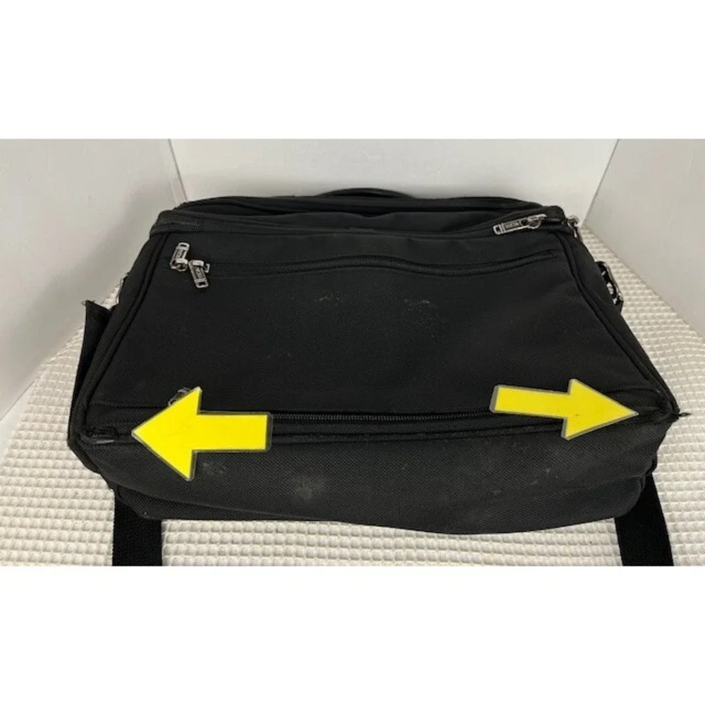 Tumi Alpha Expandable Laptop Bag Briefcase Black‎ 26176D4